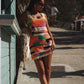 Vestido Crochê Colorido