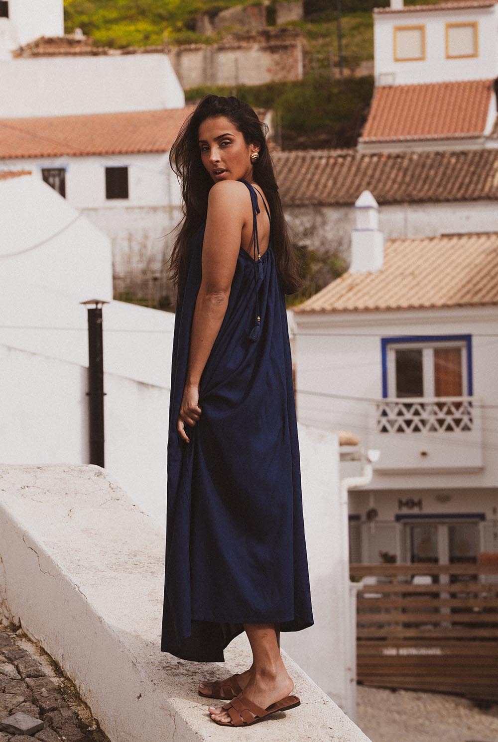 Vestido Seda Alinhada